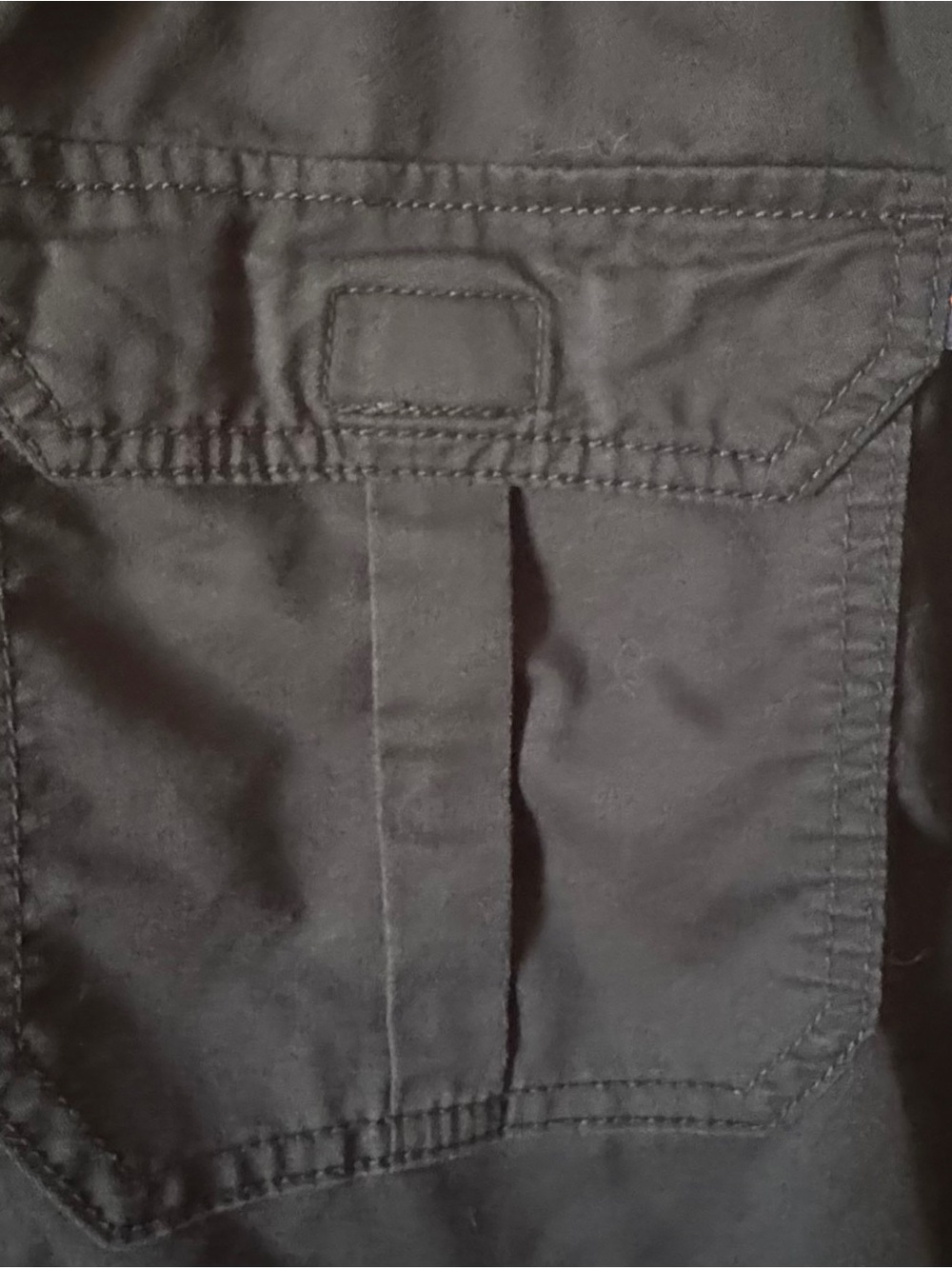 koi Navy Cargo Drawstring Scrub Jogger Pants with Orange Accents - Picture 10 of 16